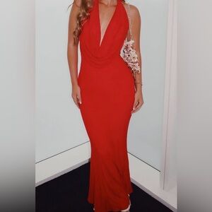 Princess Polly Vibrant Red Backless Dress